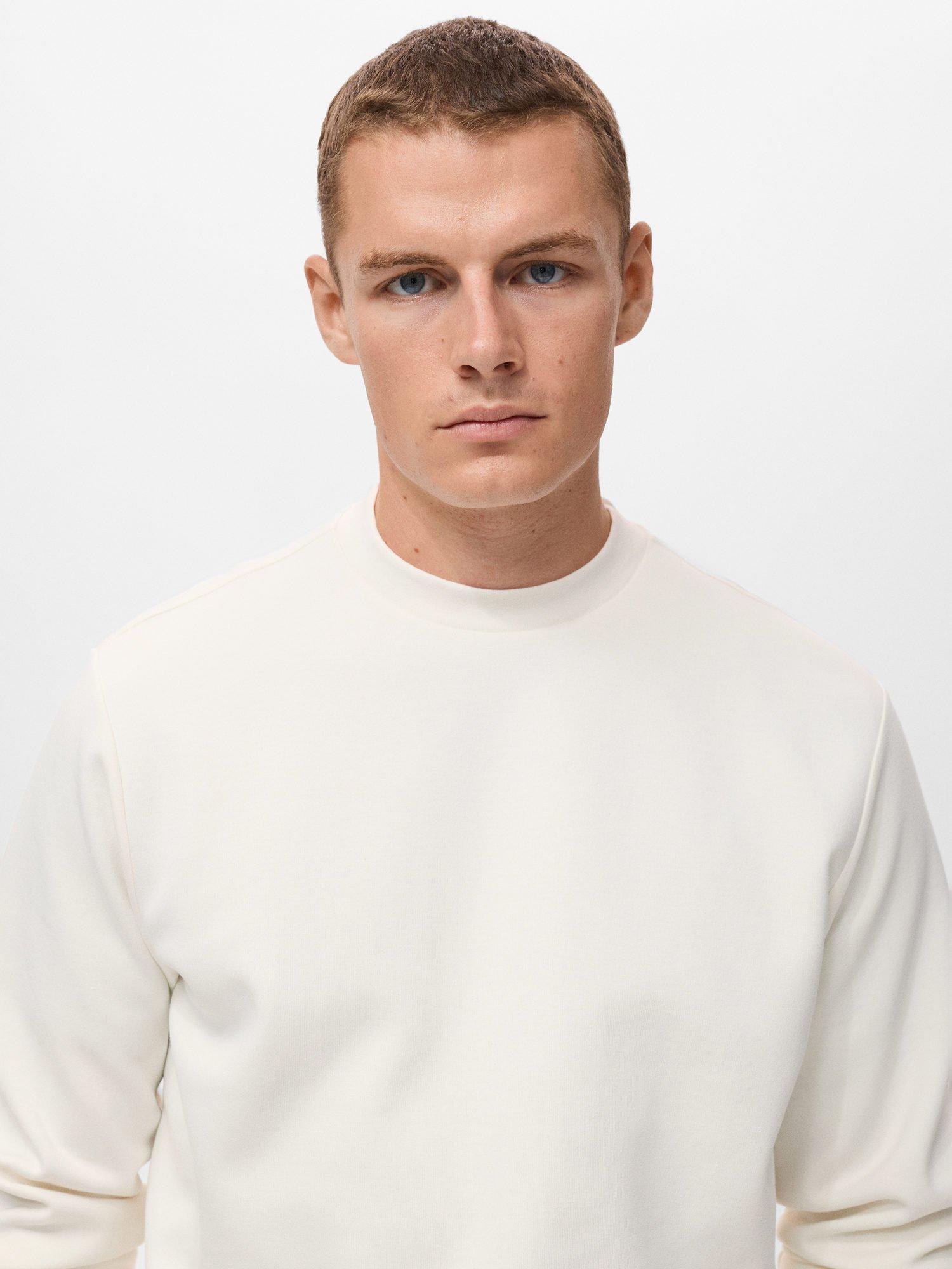 Product image 6 of 8, which shows Mango Nola Crew Neck Sweatshirt, White, S
