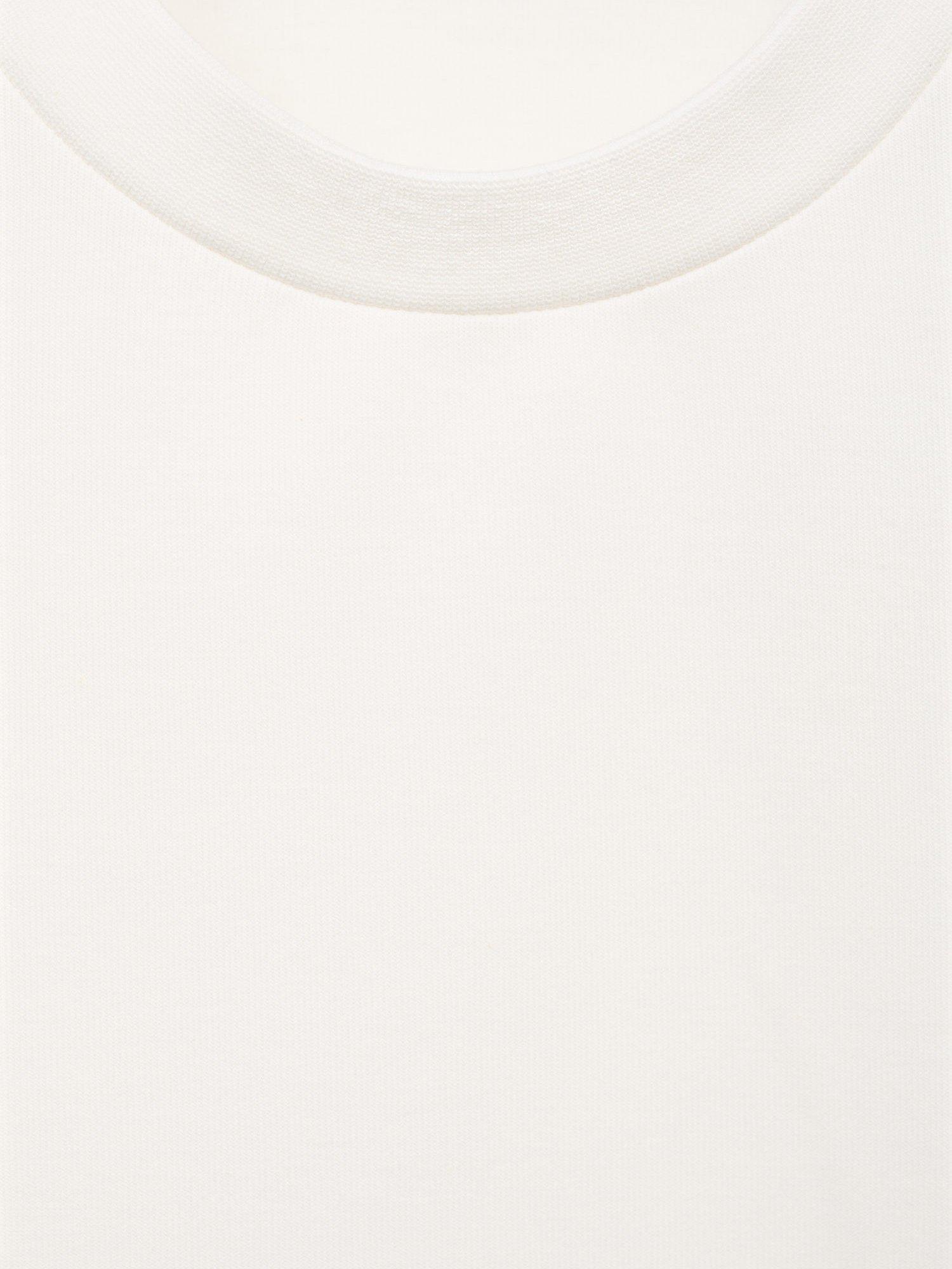 Product image 8 of 8, which shows Mango Nola Crew Neck Sweatshirt, White, S