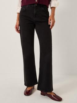 Monsoon Sienna Straight Leg Jeans, Black, Black