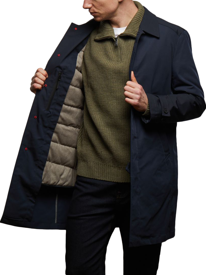 Product image 2 of 7, which shows Guards London Spitalfield Raincoat, Navy, 36R
