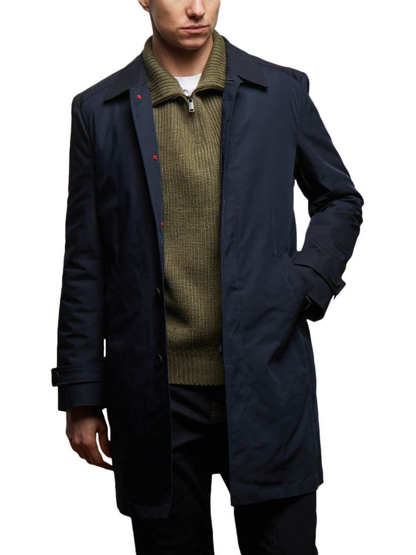 Product image 3 of 7, which shows Guards London Spitalfield Raincoat, Navy, 36R