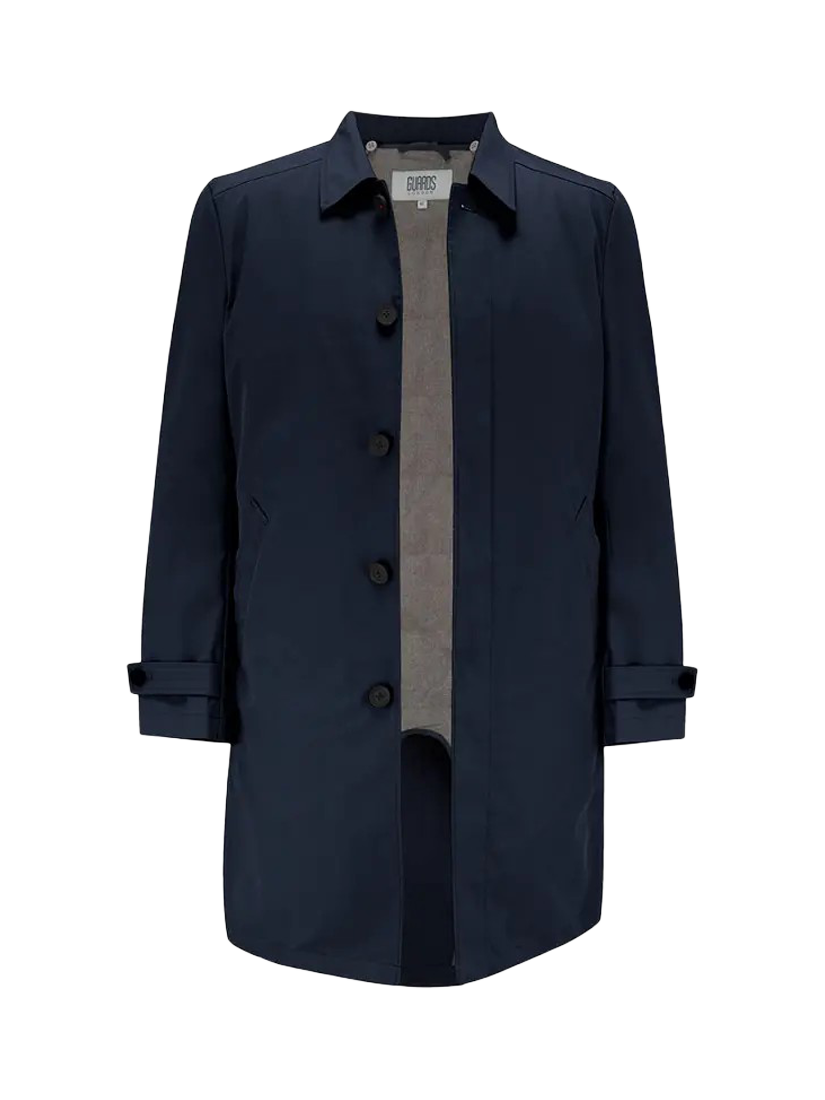 Product image 4 of 7, which shows Guards London Spitalfield Raincoat, Navy, 36R