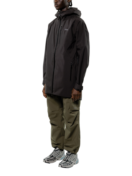 ELLIKER Ayre Long 3 Layer Shell Jacket - view 2, Black