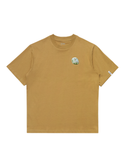 ELLIKER Organic Cotton Regular Fit Graphic Print T-Shirt, Sand