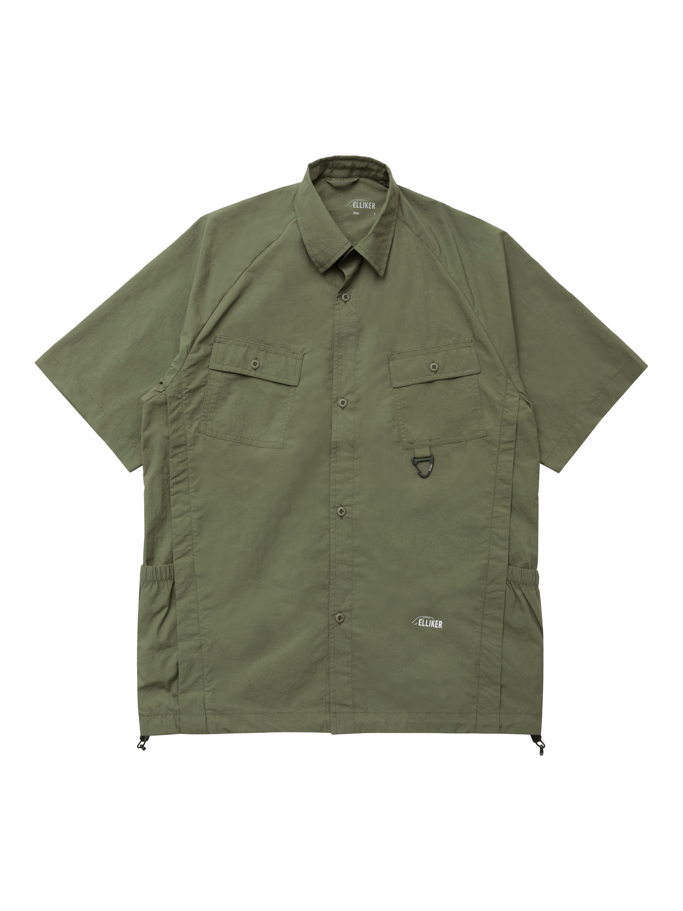 Product image 1 of 7, which shows ELLIKER Alston Regular Fit Short Sleeve Water-Repellent Jacket, Khaki, XL