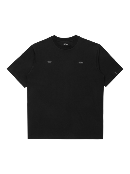 ELLIKER Rill Organic Cotton Regular Fit Short Sleeve Logo T-Shirt, Black