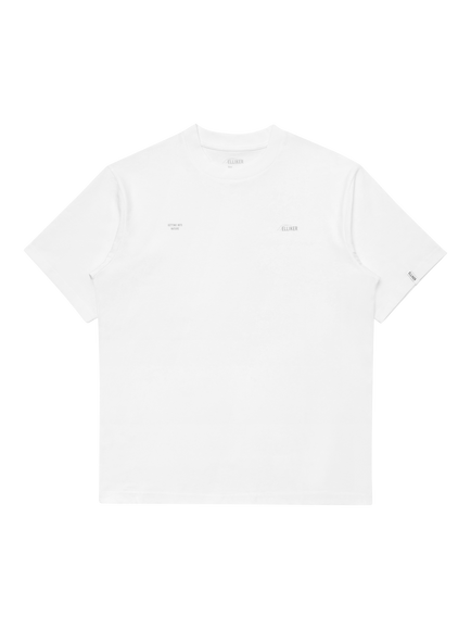 ELLIKER Rill Organic Cotton Regular Fit Short Sleeve Logo T-Shirt, White