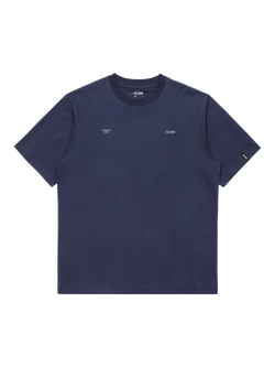 ELLIKER Rill Organic Cotton Regular Fit Short Sleeve Logo T-Shirt, Navy