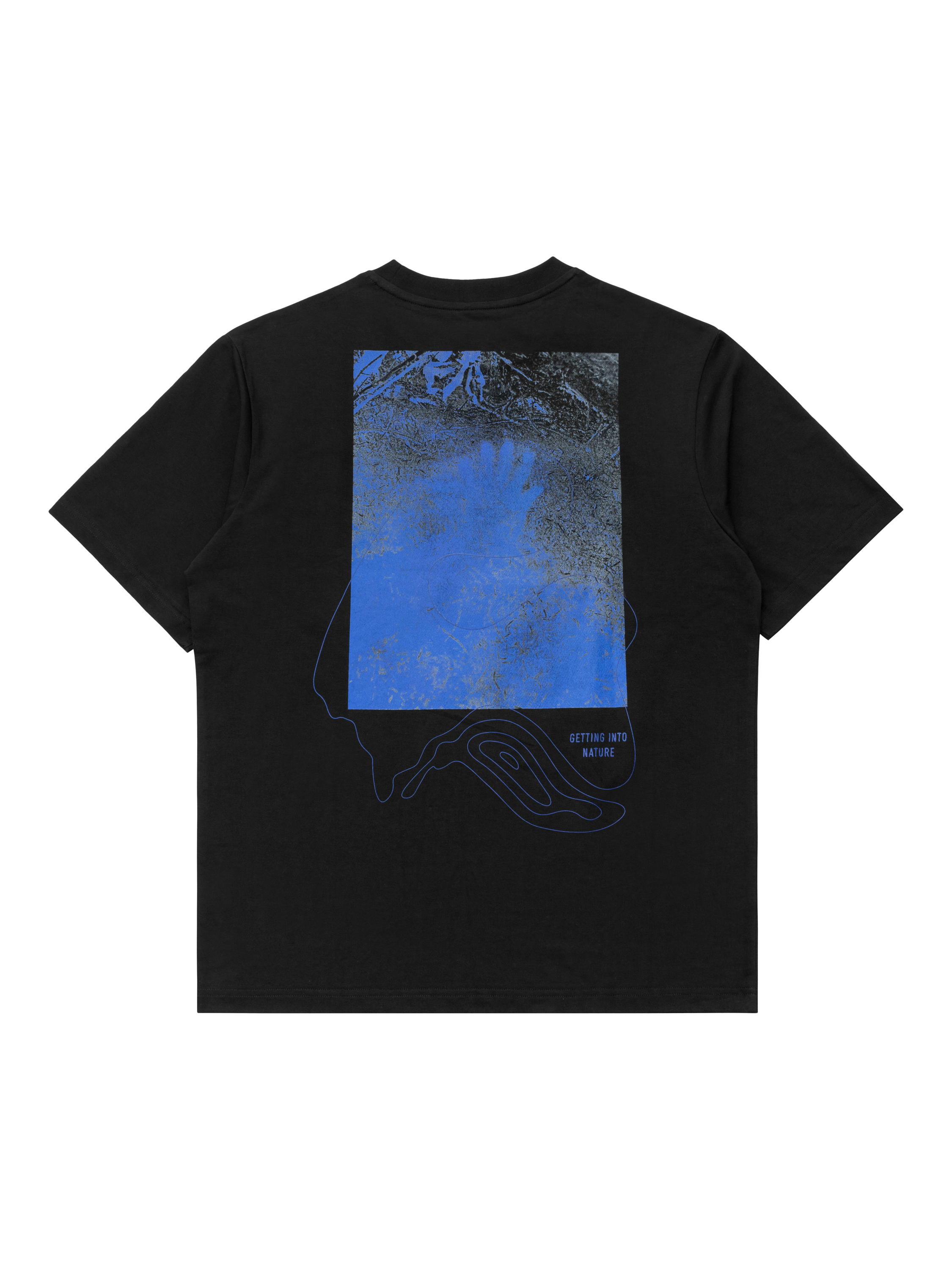 Product image 3 of 9, which shows ELLIKER Cotton Regular Fit Graphic T-Shirt, Black, M