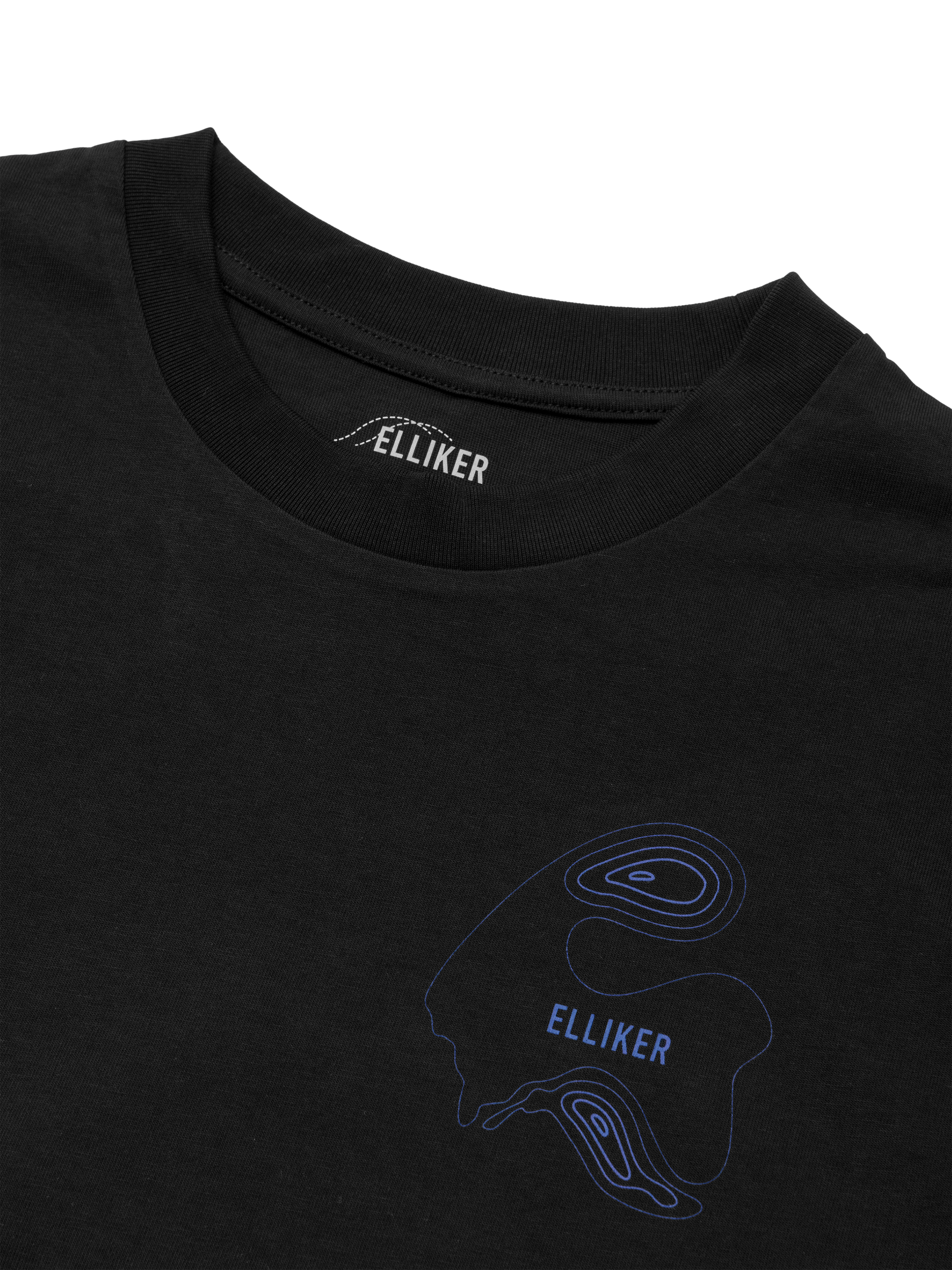 Product image 9 of 9, which shows ELLIKER Cotton Regular Fit Graphic T-Shirt, Black, M