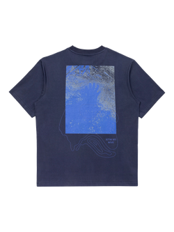ELLIKER Cotton Regular Fit Graphic T-Shirt - view 2, Navy