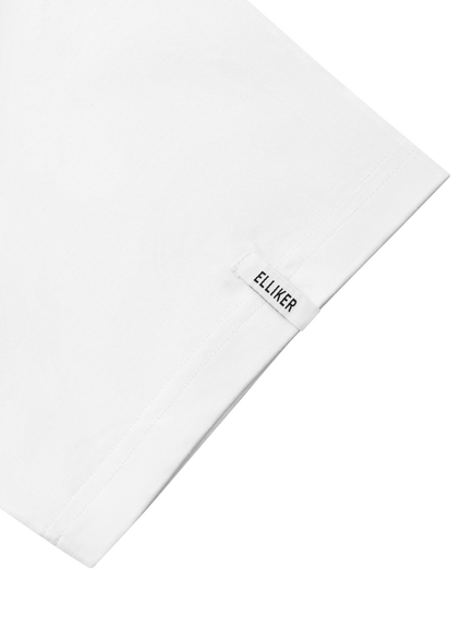 ELLIKER Cotton Regular Fit Graphic T-Shirt - view 2, White