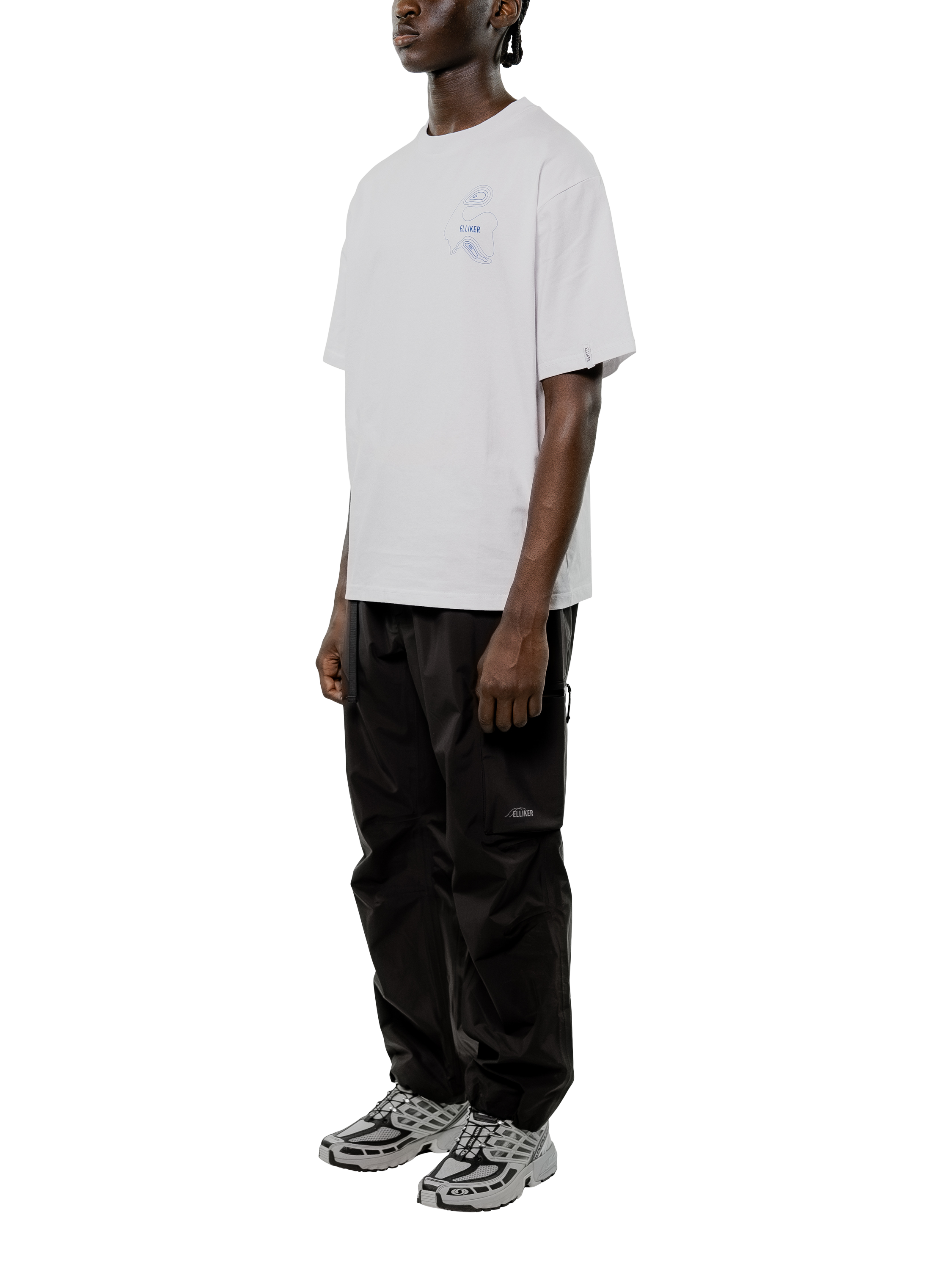 Product image 3 of 8, which shows ELLIKER Cotton Regular Fit Graphic T-Shirt, White, S