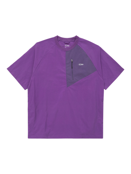 ELLIKER Kex Nylon Regular Fit Tech T-Shirt, Purple