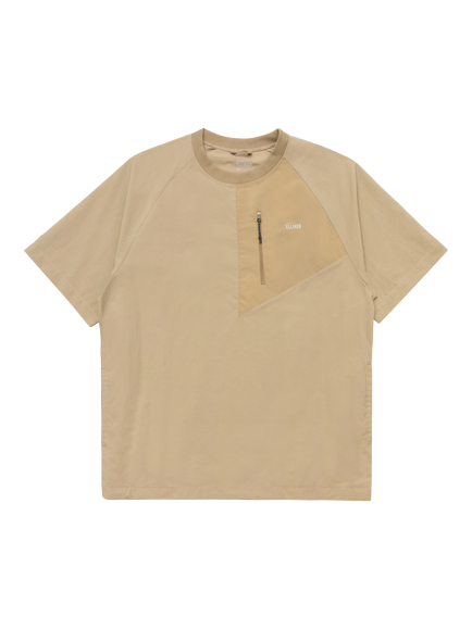 ELLIKER Kex Nylon Regular Fit Tech T-Shirt, Sand