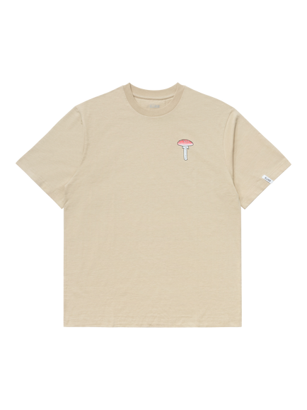 ELLIKER Rill Organic Cotton Regular Fit Spore Graphic T-Shirt, Sand