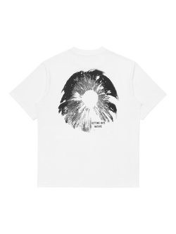 ELLIKER Rill Organic Cotton Regular Fit Spore Graphic T-Shirt - view 2, White