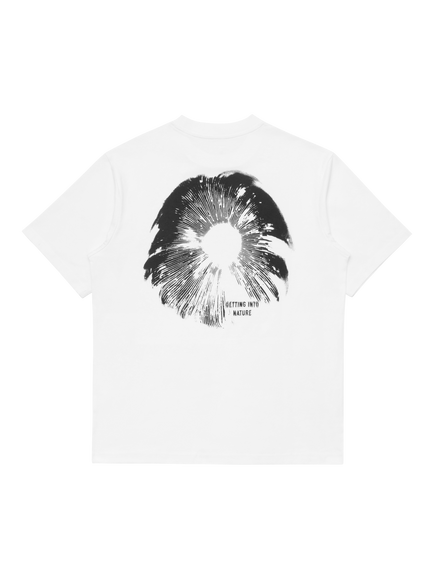 ELLIKER Rill Organic Cotton Regular Fit Spore Graphic T-Shirt - view 2, White