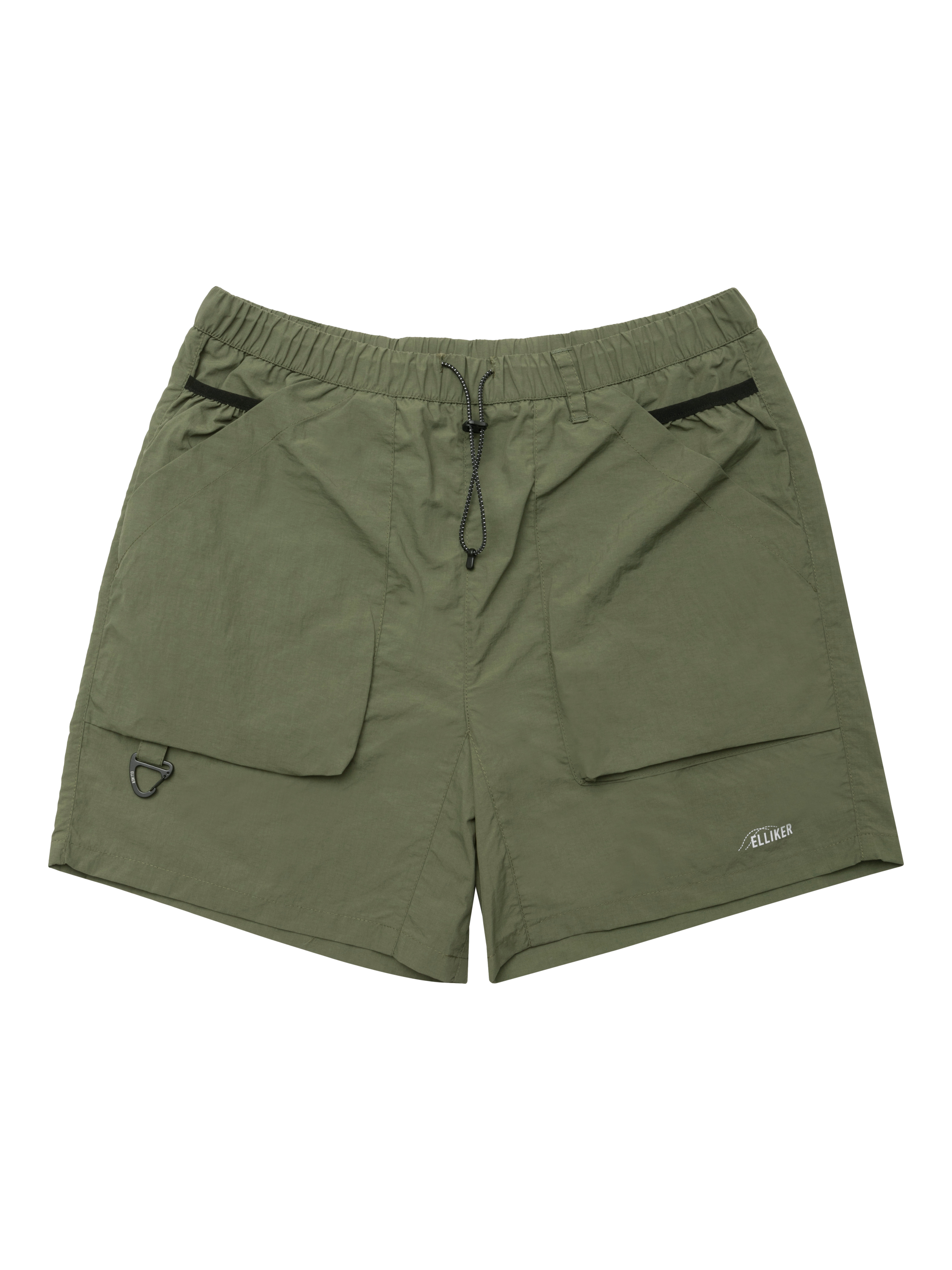 Product image 1 of 7, which shows ELLIKER Sayer Tech Shorts, Khaki, M