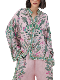 Raishma Ariyah Floral Shirt, Pink - view 2, Pink
