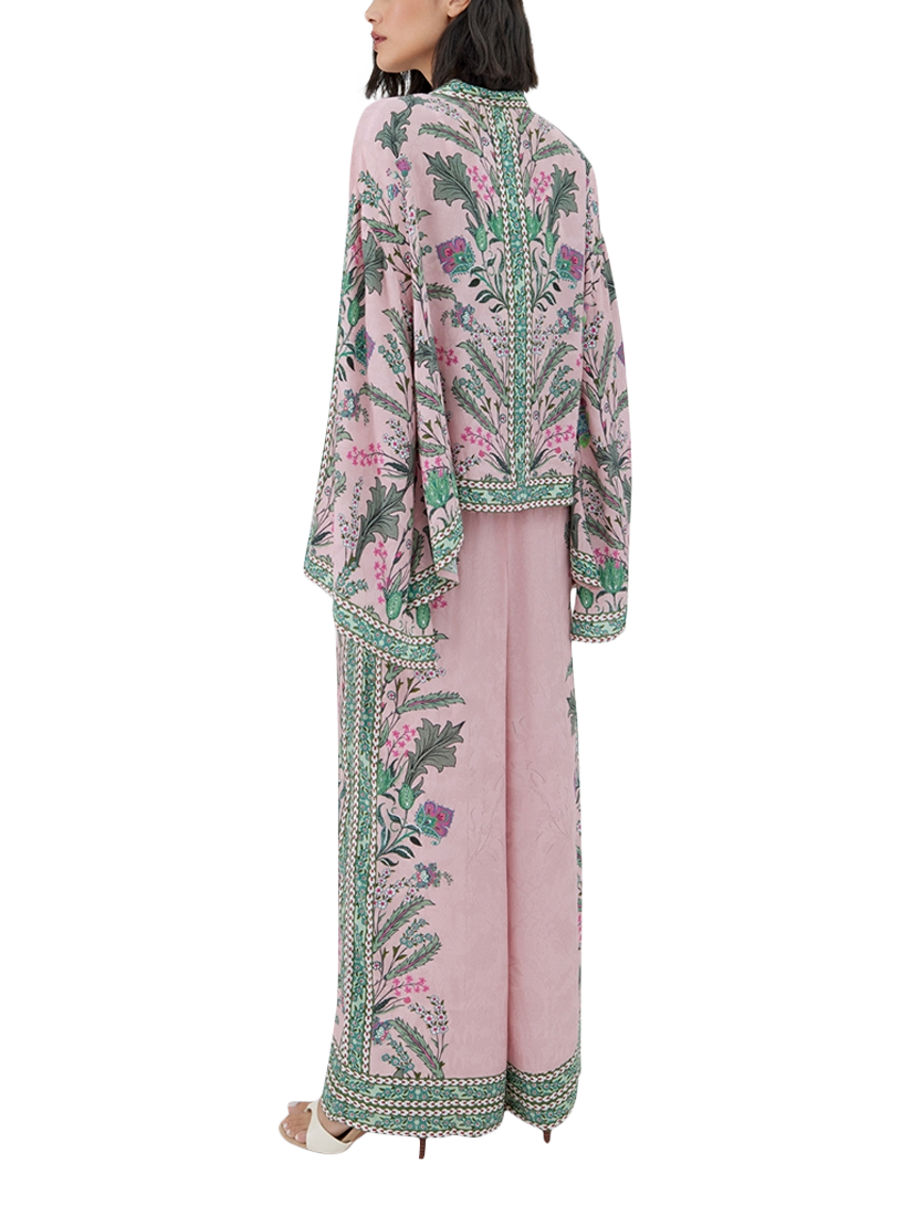 Product image 3 of 3, which shows Raishma Ariyah Floral Shirt, Pink, 8