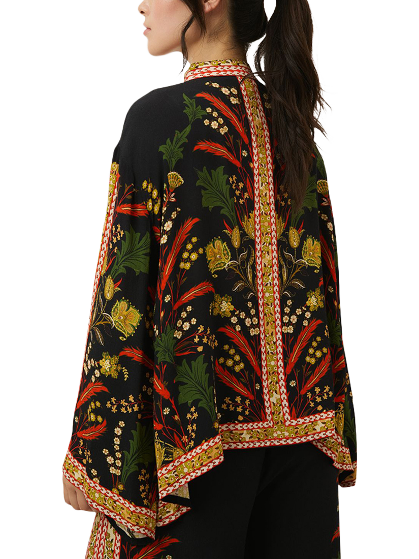 Product image 3 of 3, which shows Raishma Reyna Oversized Shirt, Black/Multi, 12