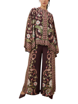 Raishma Rhea Floral Shirt, Plum, Plum