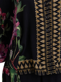 Raishma Siara Floral Tunic Shirt, Black - view 2, Black