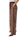 Raishma Rhea Floral Wide Leg Trousers, Plum