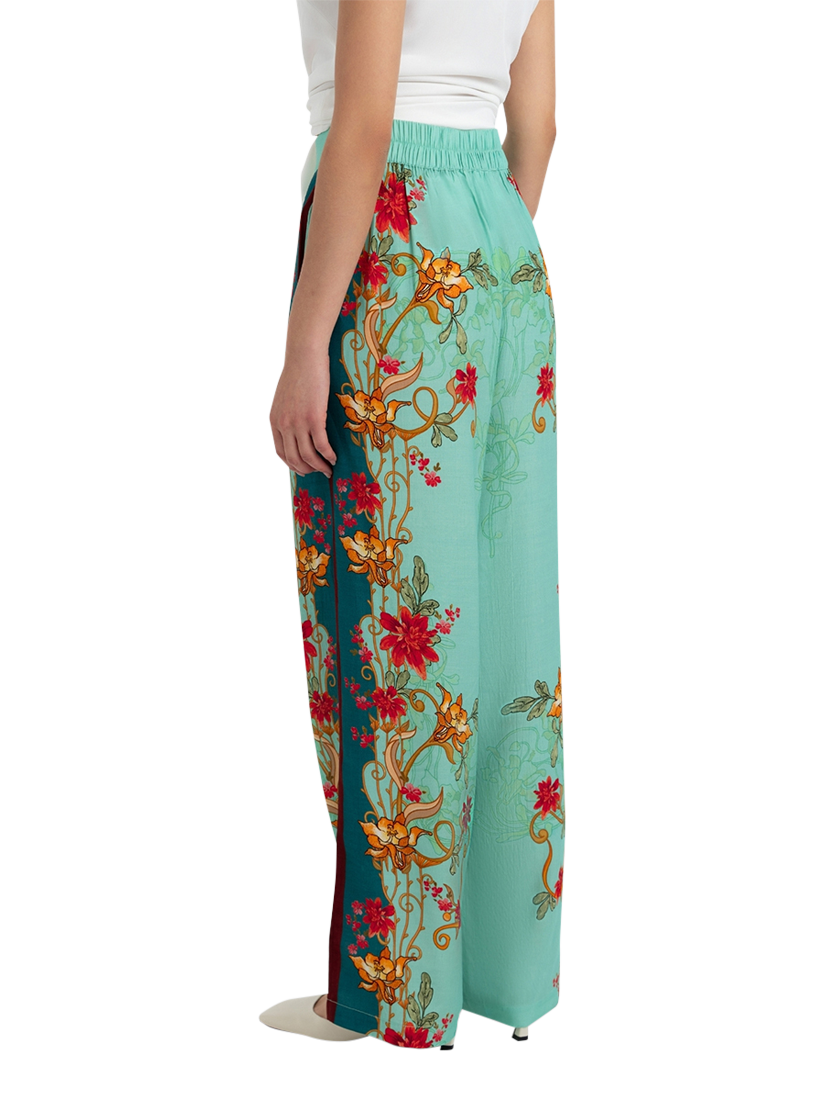 Product image 2 of 3, which shows Raishma Candy Floral Wide Leg Trousers, Multi, 8