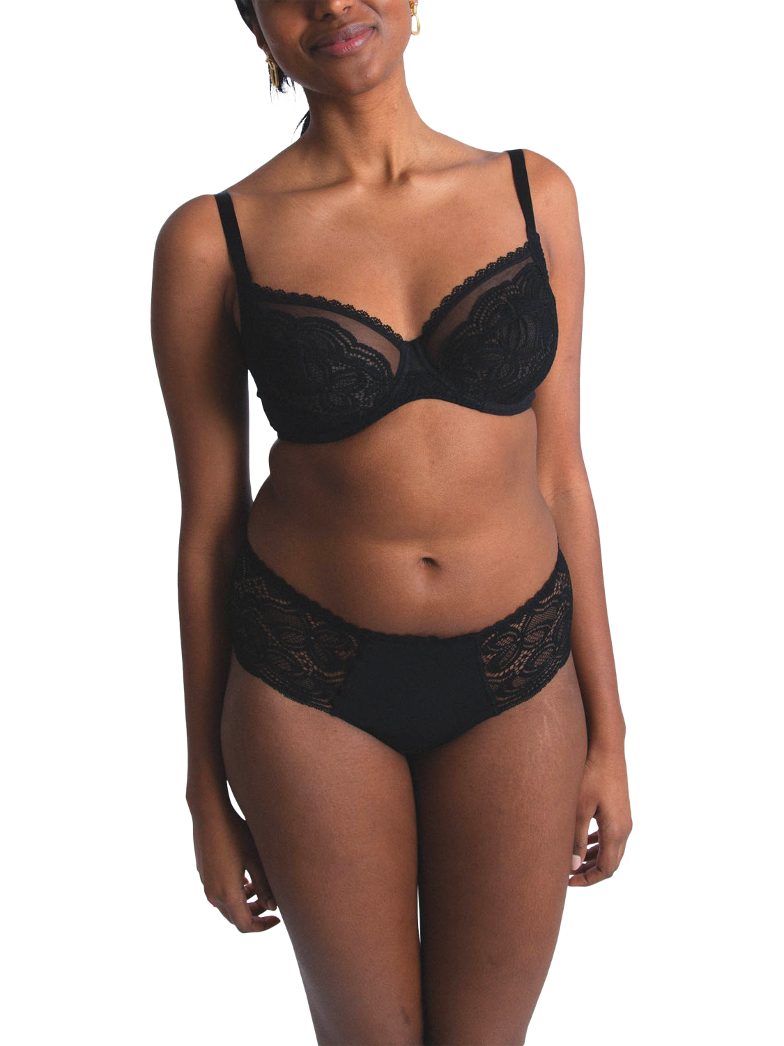 Product image 1 of 5, which shows Maison Lejaby Envie Full Cup Bra, Noir, 34C