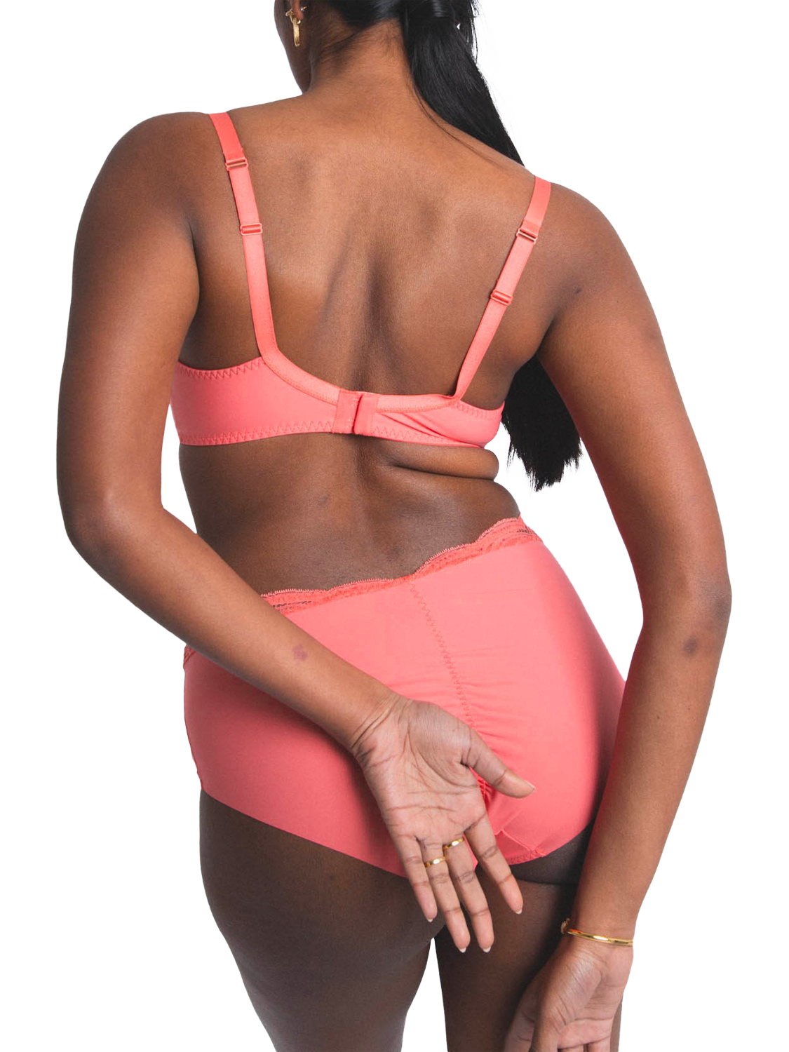 Product image 3 of 5, which shows Maison Lejaby Envie Full Cup Bra, Sunrise, 34C