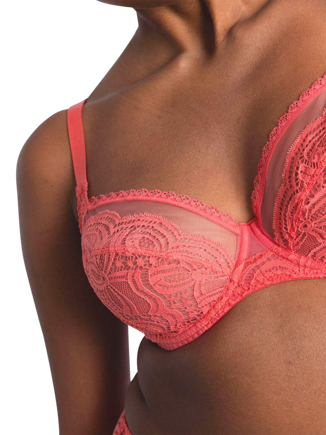 Product image 5 of 5, which shows Maison Lejaby Envie Full Cup Bra, Sunrise, 34C