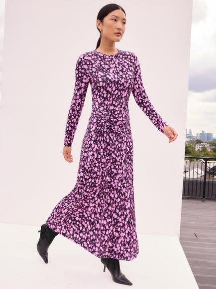 Ro&Zo Batik Print Maxi Dress, Pink - view 2, Pink