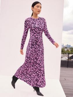 Ro&Zo Petite Batik Print Maxi Dress, Pink - view 2, Pink