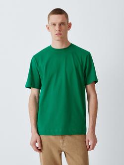 John Lewis Crew Neck Cotton T-Shirt, Green