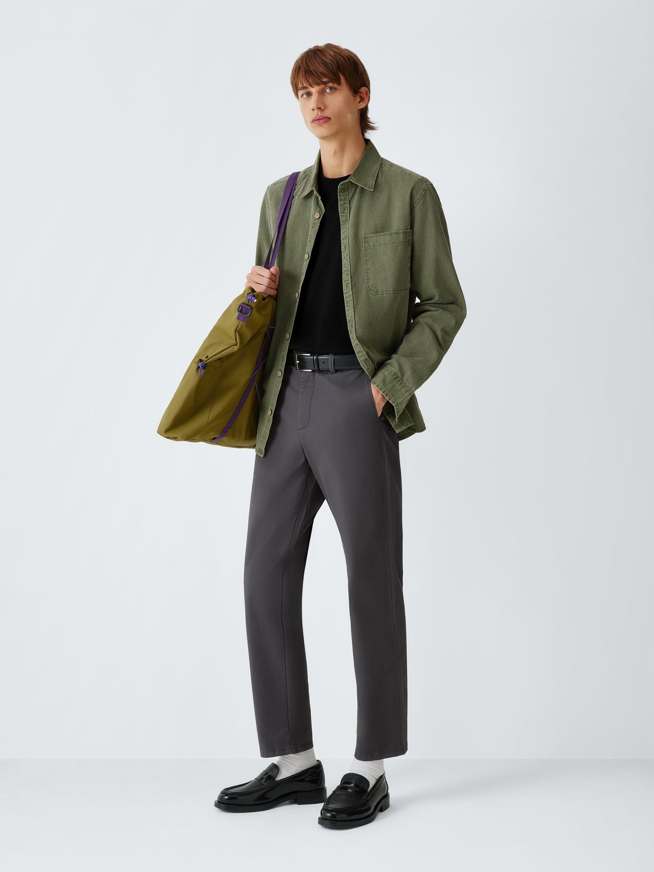 Product image 3 of 6, which shows John Lewis Cotton Crew Neck Long Sleeve T-Shirt, Black, S