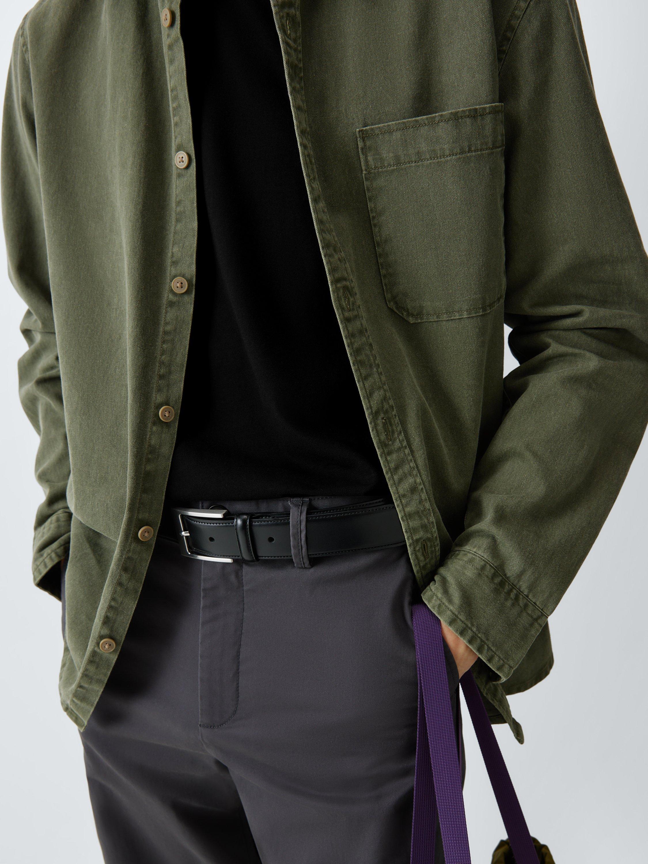 Product image 6 of 6, which shows John Lewis Cotton Crew Neck Long Sleeve T-Shirt, Black, S