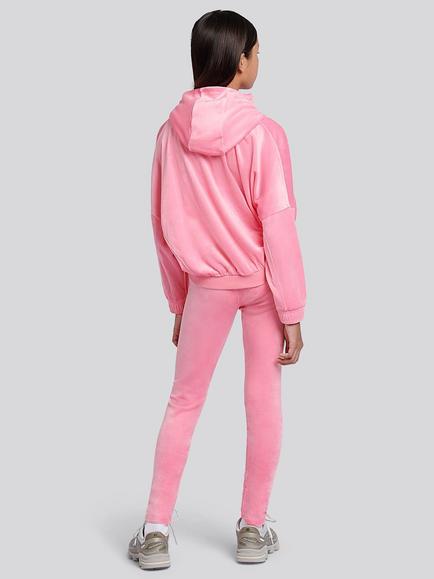 Juicy Couture Kids' Relaxed Hoodie & Velour Leggings Set - view 2, Morning Glory
