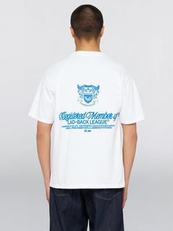 Edwin Laid-Back League T-Shirt, White - view 2, White