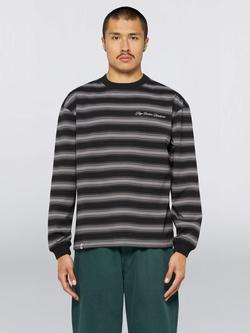 Edwin Bolton Long Sleeve T-Shirt, Black/Grey, Black/Grey