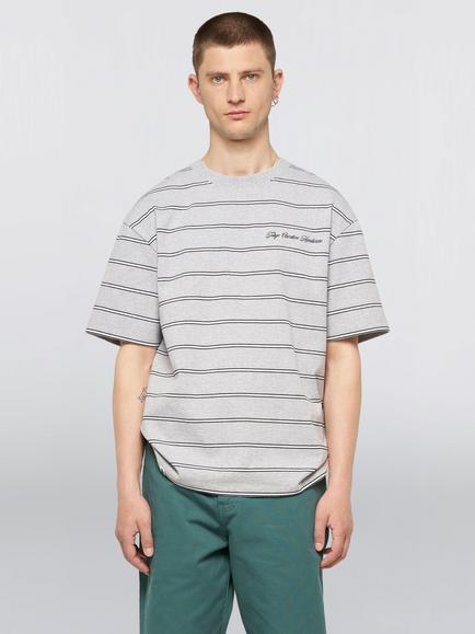 Edwin Bolton T-Shirt, Grey Marl/White, Grey Marl/White