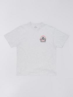 Edwin Ramen Pink Graphic Cotton T-Shirt, Grey Marl, Grey Marl