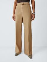 John Lewis Melange Bootcut Trousers, Camel