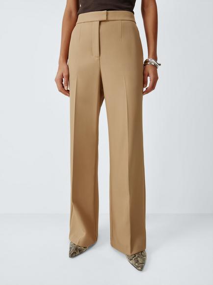 John Lewis Melange Bootcut Trousers, Camel, Camel