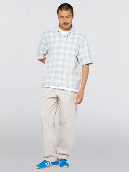 Edwin Saga Cotton Shirt, Light Blue - view 2, Light Blue