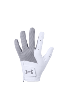 Under Armour Men's Medal Golf Glove, Grey/White, S