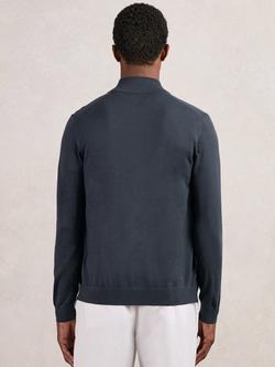 Reiss Hampshire Zip Front Merino Wool Cardigan - view 2, Midnight Navy