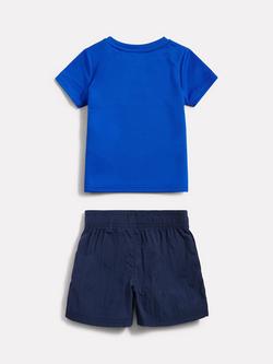 New Balance Kids' Athletic T-Shirt and Shorts Set, Blue Gemstone - view 2, Blue Gemstone