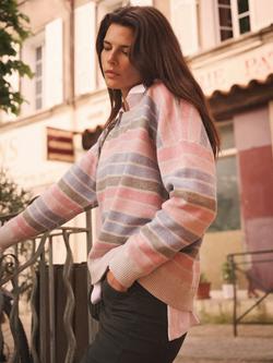 NRBY JoJo Reversible Jumper, Grey/Multi - view 2, Grey/Multi